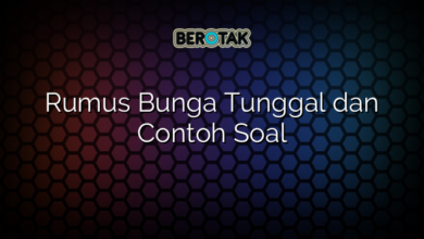 Rumus Bunga Tunggal Dan Contoh Soal