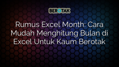 Rumus Excel Month Cara Mudah Menghitung Bulan Di Excel Untuk Kaum