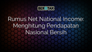 Rumus Net National Income Menghitung Pendapatan Nasional Bersih