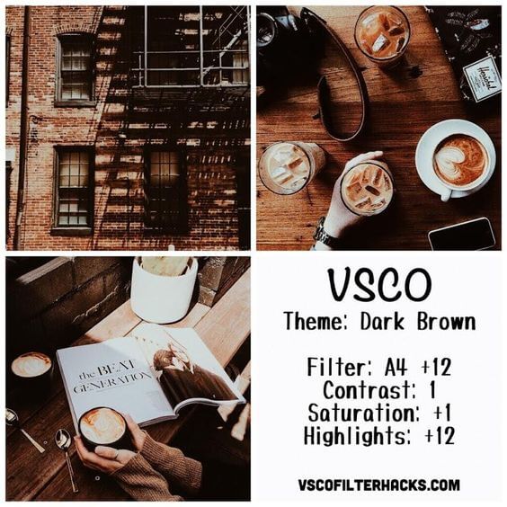 Rumus VSCO Dark Brown Aesthetic