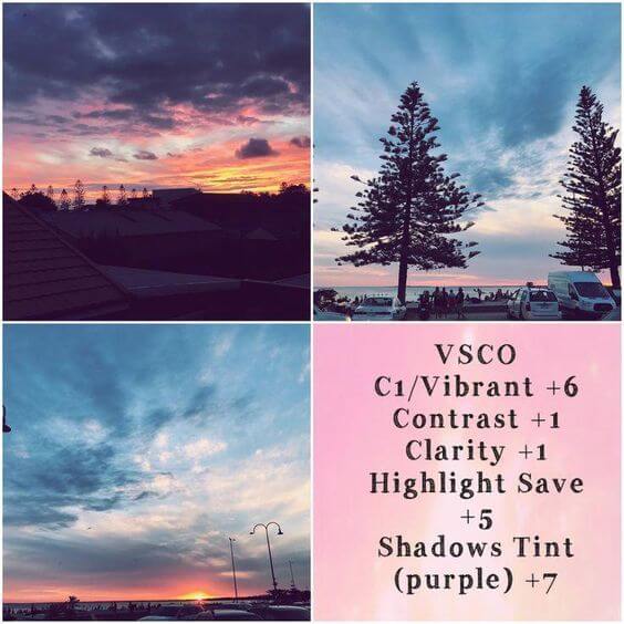 Rumus VSCO Sunset & Sunrise