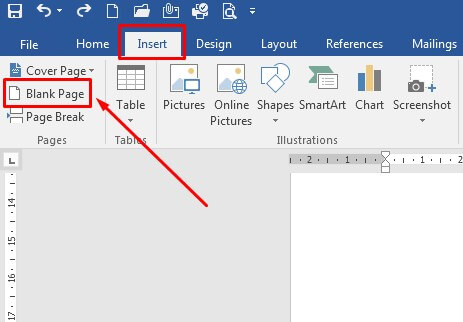 Cara membuat halaman atau page baru di Word