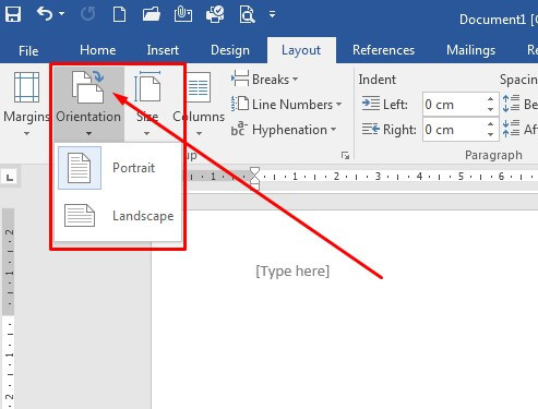 Cara mengubah orientasi kertas di Microsoft Word