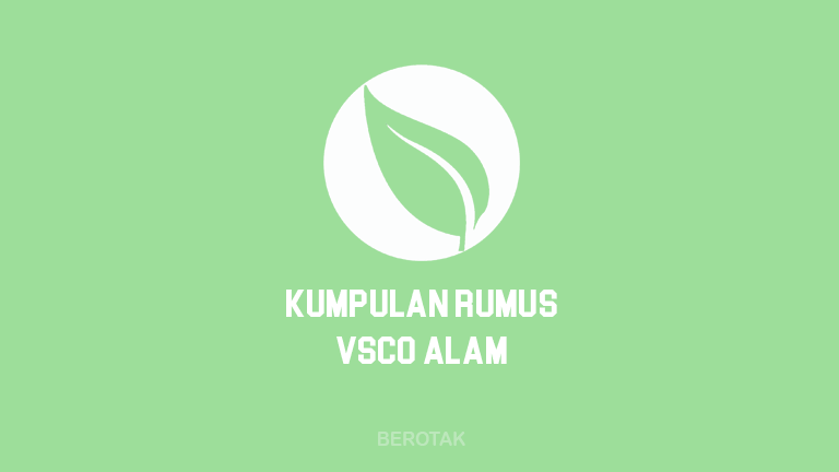 Kumpulan Rumus VSCO Alam Terbaik