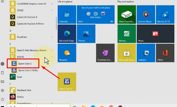 Buka dan jalankan Aplikasi Epson Scan 2 di Laptop atau PC Komputer