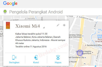 Cara Mengatasi Lupa Pola HP Xiaomi dengan Android Device Manager