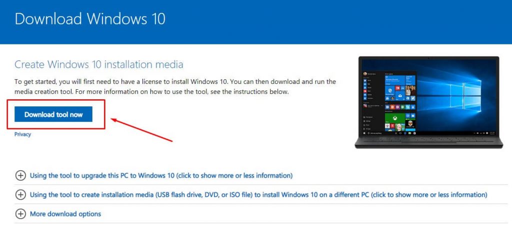 Download file ISO Windows 10