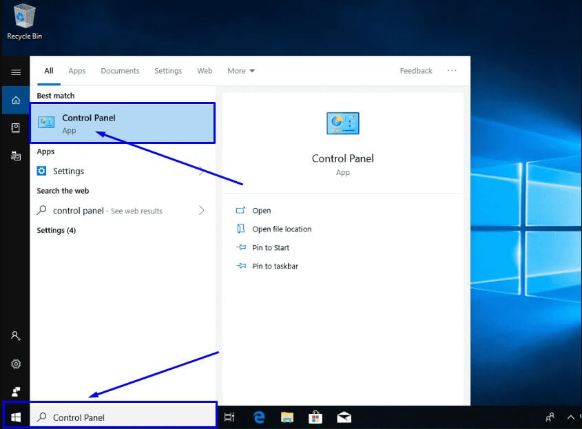 Buka Control Panel