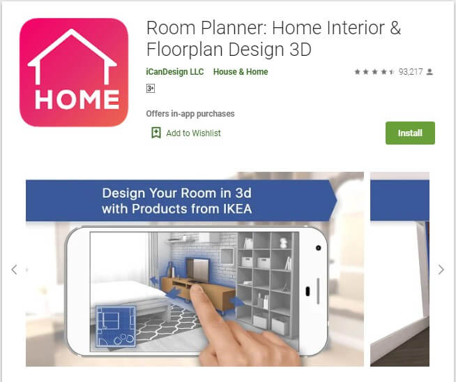 Aplikasi Room Planner: Home Interior & Floorplan Design 3D