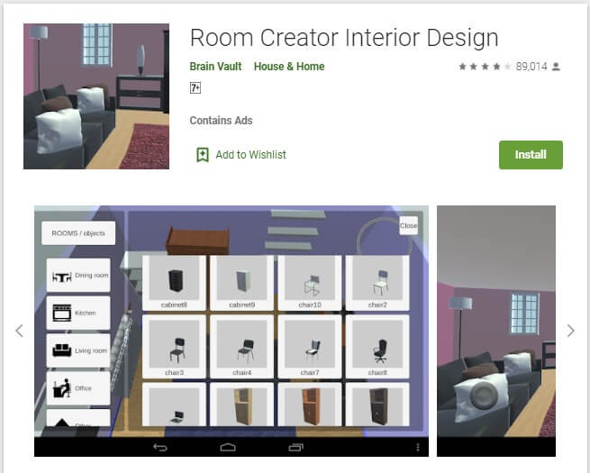 Aplikasi Room Creator Interior Design