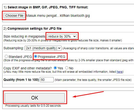 cara Mengecilkan Ukuran Foto di HP Secara Online lewat IMGonline