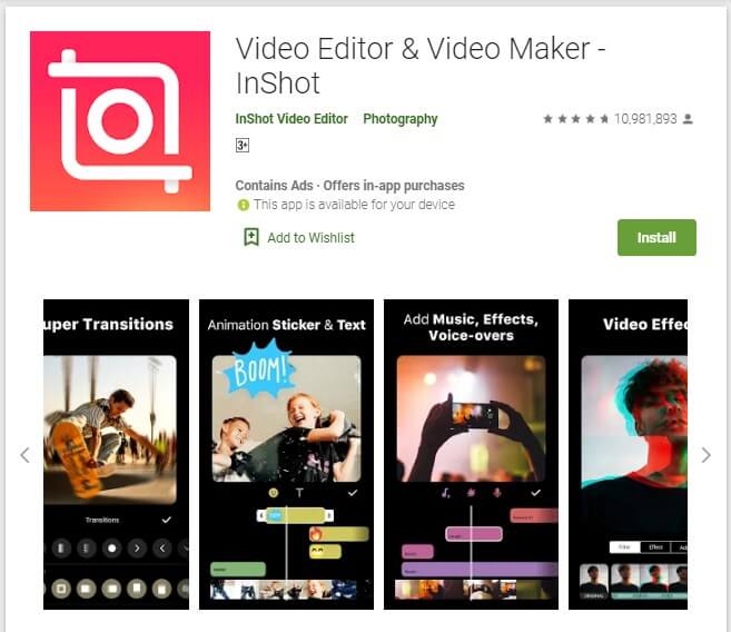 Aplikasi Edit Video Android Tanpa Watermark InShot