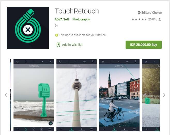 Aplikasi Menghapus Objek Foto Terbaik Android TouchRetouch