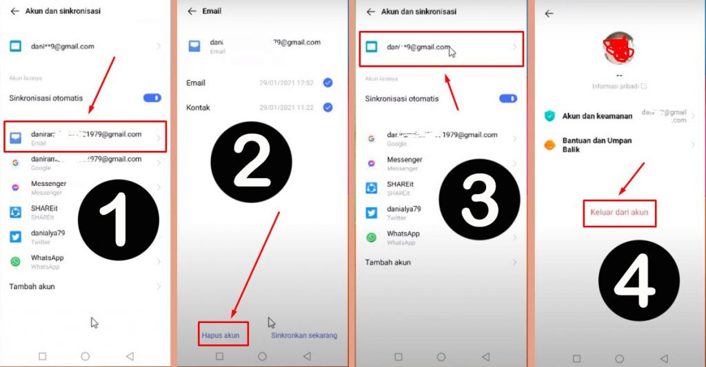 Cara mengatasi kata sandi email kadaluarsa di HP Vivo lewat Pengaturan Settings