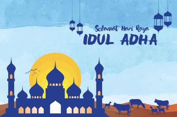 Edit foto Idul Adha online membuat kartu ucapan selamat hari raya