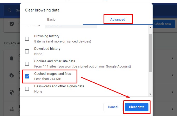 Cara Mengatasi Kenapa WA tidak bisa dibuka di laptop dengan hapus cookies di browser