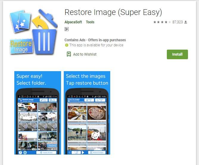 Cara Melihat Foto yang Sudah Dihapus Di HP Oppo dengan aplikasi Restore Image