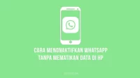 Cara Menonaktifkan WhatsApp (WA) Tanpa Mematikan Data di HP Android & iPhone