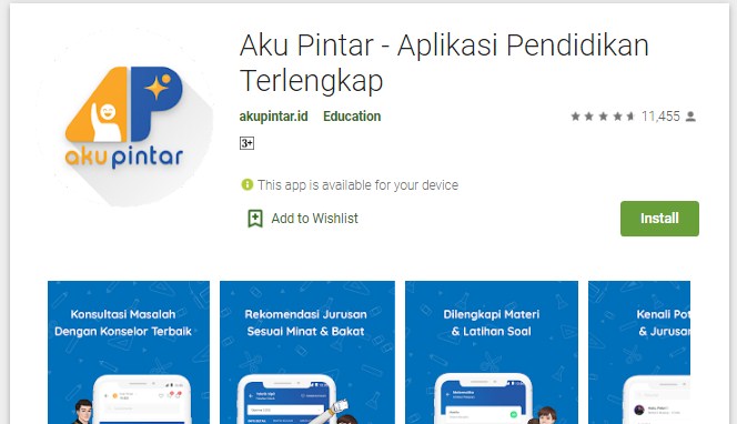 Aku Pintar adalah Aplikasi Pendidikan Terlengkap untuk belajar online gratis