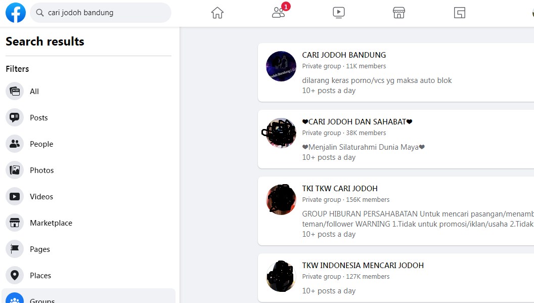 Facebook termasuk aplikasi cari jodoh gratis