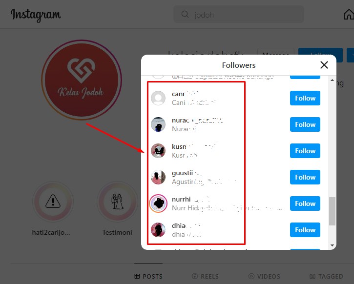 Instagram termasuk aplikasi untuk cari jodoh online