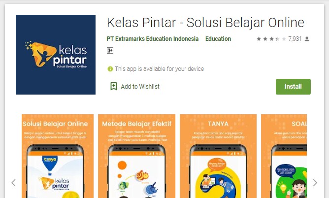 Kelas Pintar adalah Solusi Belajar Online Gratis