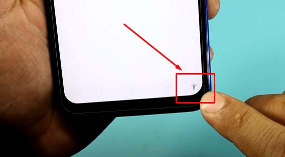 Pilih Ikon Aksesibilitas agar bisa merestart HP Realme C2 Tanpa Tombol Power
