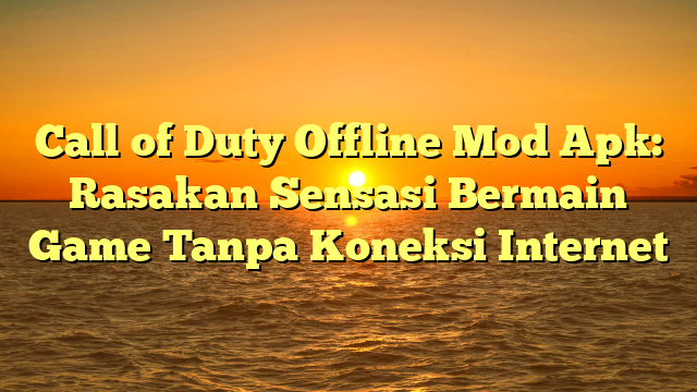 call of duty offline mod