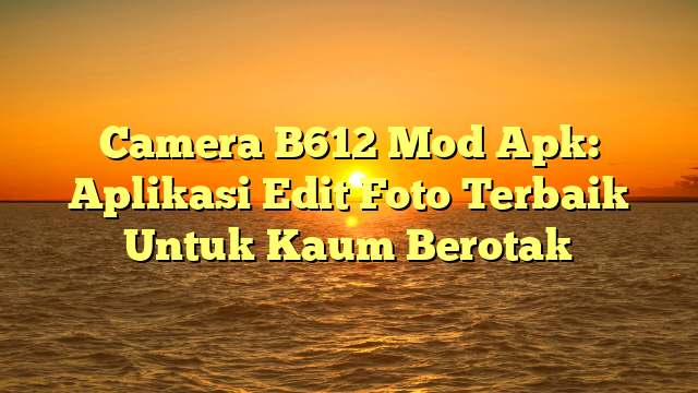 √ Camera B612 Mod Apk: Aplikasi Edit Foto Terbaik Untuk Kaum Berotak