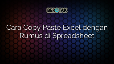 Cara Copy Paste Excel dengan Rumus di Spreadsheet