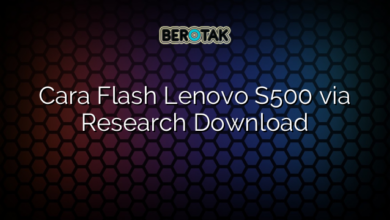 Cara Flash Lenovo S500 via Research Download