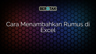 Cara Menambahkan Rumus di Excel