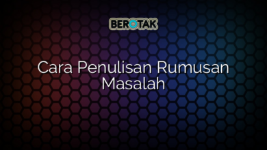 Cara Penulisan Rumusan Masalah