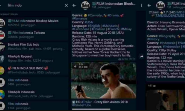 Cara nonton film di Telegram