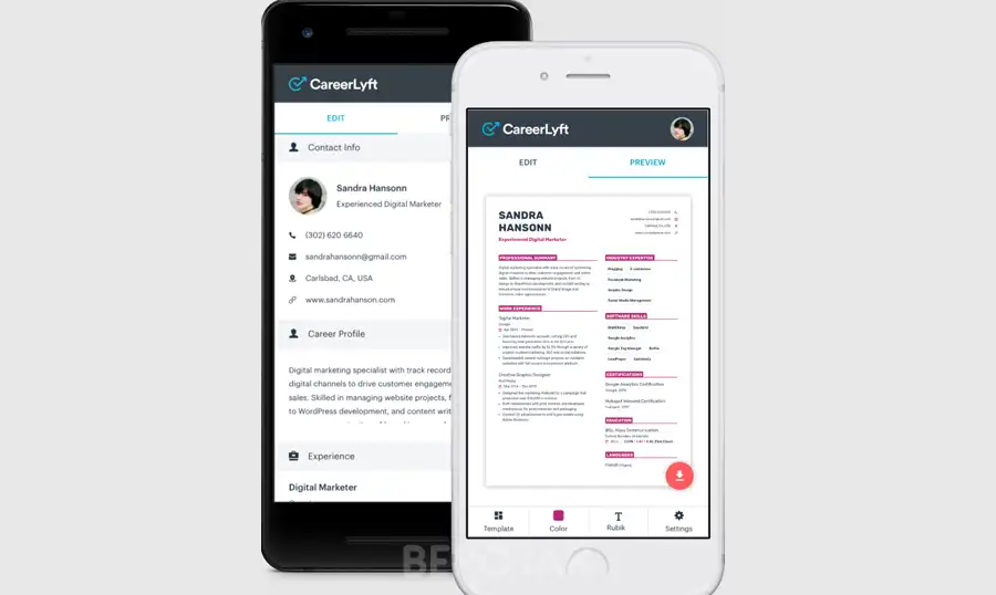 Create Beautiful Resumes CV From Your Phone