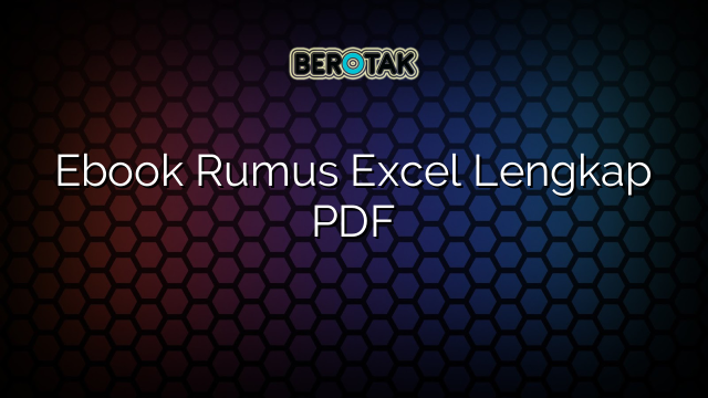 Ebook Rumus Excel Lengkap PDF