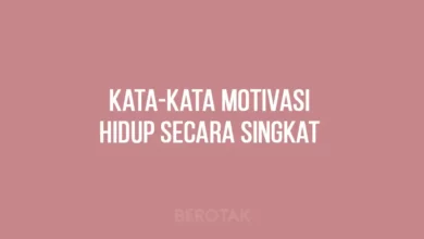 Kata-kata Motivasi Hidup Secara Singkat