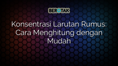 Konsentrasi Larutan Rumus: Cara Menghitung dengan Mudah