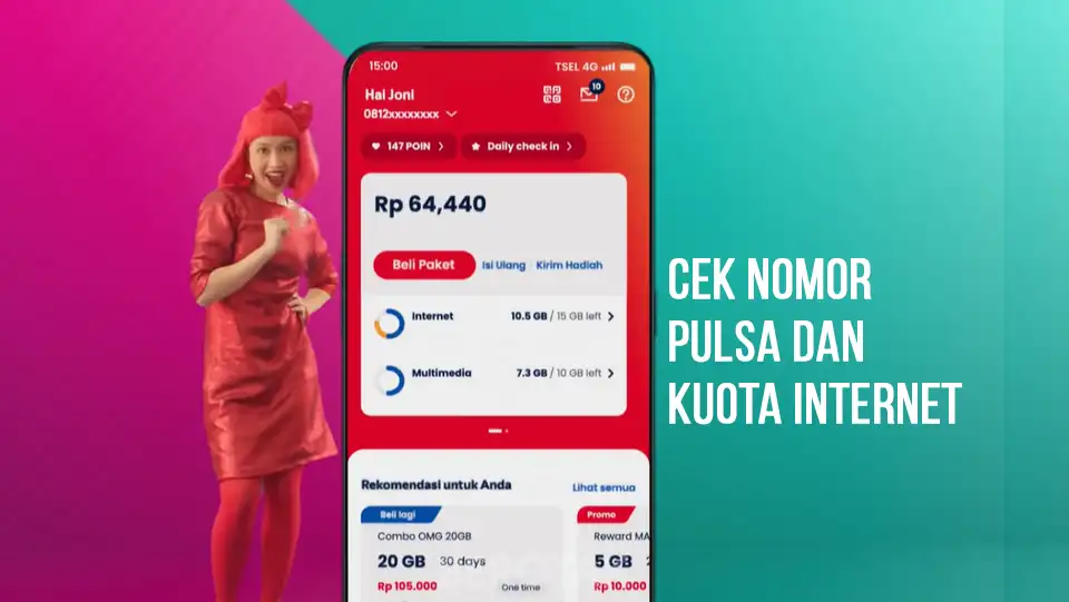 My Telkomsel Untuk cek nomor telkomsel hingga kuota