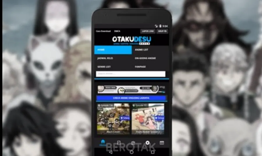 Nonton Streaming anime di aplikasi Otakudesu