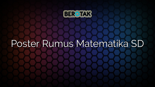 Poster Rumus Matematika SD