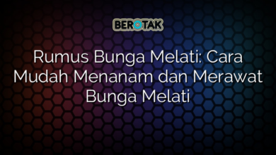 Rumus Bunga Melati: Cara Mudah Menanam dan Merawat Bunga Melati