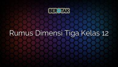 Rumus Dimensi Tiga Kelas 12