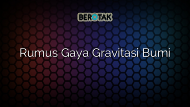 Rumus Gaya Gravitasi Bumi