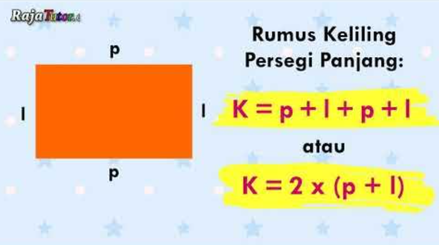 Rumus Keliling Persegi Panjang