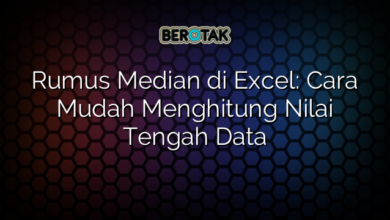 Rumus Median Di Excel Cara Mudah Menghitung Nilai Tengah Data