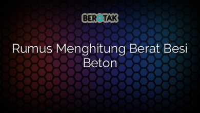 √ Rumus Menghitung Berat Besi Beton