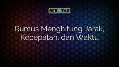 Rumus Menghitung Jarak Kecepatan Dan Waktu