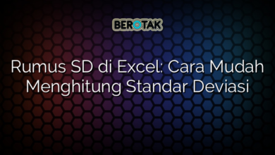 √ Rumus SD di Excel: Cara Mudah Menghitung Standar Deviasi