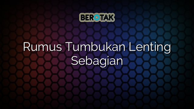 √ Rumus Tumbukan Lenting Sebagian